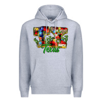 Heather Grey Christmas Texas Premium Hoodie - MaliasSmallBusiness