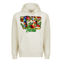 Oatmeal Heather Christmas Texas Premium Hoodie - MaliasSmallBusiness