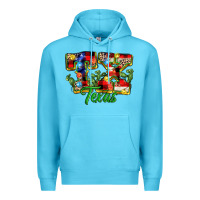 Ocean Blue Christmas Texas Premium Hoodie - MaliasSmallBusiness