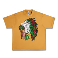 Peanut Butter christmas indian feather headdress Urban Heavy Tee - RanaPortraitStore