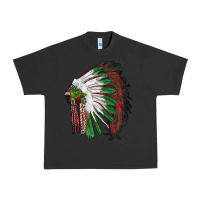 Pigment Black christmas indian feather headdress Urban Heavy Tee - RanaPortraitStore