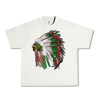 Pistachio christmas indian feather headdress Urban Heavy Tee - RanaPortraitStore