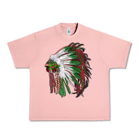 Salmon christmas indian feather headdress Urban Heavy Tee - RanaPortraitStore