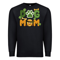 Black st. patricks day dog mom Premium Sweatshirt - MaliasSmallBusiness