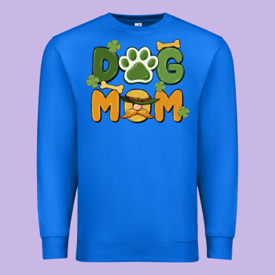 St. Patricks Day Dog Mom Premium Sweatshirt Designed By Maliassmallbusiness