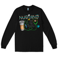 Black nursing İn my heart Long Sleeve Tee - CowhideDigitalArt