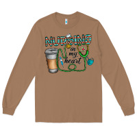 Toasted Coconut nursing İn my heart Long Sleeve Tee - CowhideDigitalArt