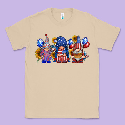 America Gnomes Classic Tee Designed By Racoondesign