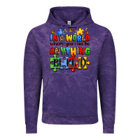 Cloud Purple in a world where you can be anything be kind Vintage Hoodie - JahusDesignShop