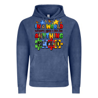 Vintage Denim in a world where you can be anything be kind Vintage Hoodie - JahusDesignShop