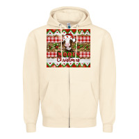 Sandshell Moooey christmas Zipper Hoodie - Artiststas