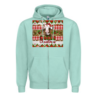Seafoam Moooey christmas Zipper Hoodie - Artiststas