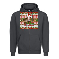 Smoke Moooey christmas Zipper Hoodie - Artiststas