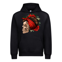 Black bandana and roses skull Urban Hoodie - Jasminsmagicworld
