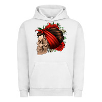 Pigment Lunar Rock bandana and roses skull Urban Hoodie - Jasminsmagicworld