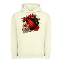 Pigment Pistachio bandana and roses skull Urban Hoodie - Jasminsmagicworld