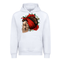White bandana and roses skull Urban Hoodie - Jasminsmagicworld