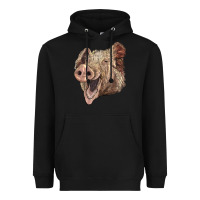 Black american yorkshire pig face Heavyweight Hoodie - LillyAllenDesigns