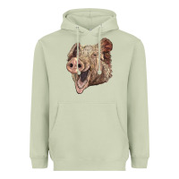 Matcha american yorkshire pig face Heavyweight Hoodie - LillyAllenDesigns