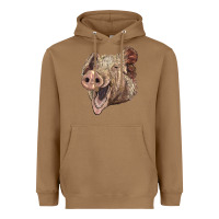 Toasted Coconut american yorkshire pig face Heavyweight Hoodie - LillyAllenDesigns