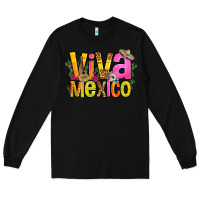 Black viva mexico long live mexico Long Sleeve Tee - FaDigitalArtStudio
