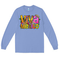 Colony Blue viva mexico long live mexico Long Sleeve Tee - FaDigitalArtStudio