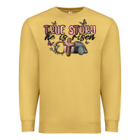 Antique Gold true story he is risen Premium Sweatshirt - MaliasSmallBusiness