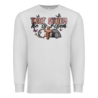 Dove Grey true story he is risen Premium Sweatshirt - MaliasSmallBusiness