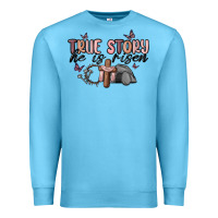 Ocean Blue true story he is risen Premium Sweatshirt - MaliasSmallBusiness