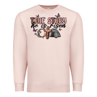 Pale Pink true story he is risen Premium Sweatshirt - MaliasSmallBusiness
