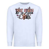 White true story he is risen Premium Sweatshirt - MaliasSmallBusiness
