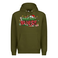 Army Green Registered Nurse Christmas Premium Hoodie - MaliasSmallBusiness