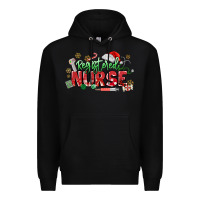 Black Registered Nurse Christmas Premium Hoodie - MaliasSmallBusiness