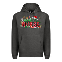 Charcoal Heather Registered Nurse Christmas Premium Hoodie - MaliasSmallBusiness