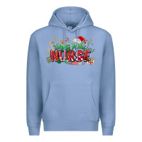 Colony Blue Registered Nurse Christmas Premium Hoodie - MaliasSmallBusiness
