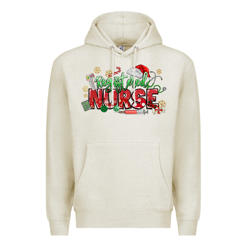 Registered Nurse Christmas Premium Hoodie by MaliasSmallBusiness | Teevron