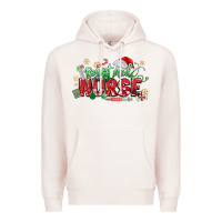 Pale Pink Registered Nurse Christmas Premium Hoodie - MaliasSmallBusiness