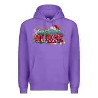 Purple Registered Nurse Christmas Premium Hoodie - MaliasSmallBusiness
