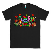 Black joy with christmas elf stitch Classic Tee - AdoDesignShop