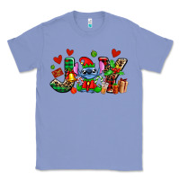 Colony Blue joy with christmas elf stitch Classic Tee - AdoDesignShop