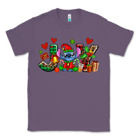 Lavender joy with christmas elf stitch Classic Tee - AdoDesignShop