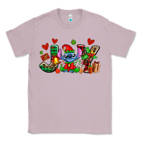 Lilac joy with christmas elf stitch Classic Tee - AdoDesignShop