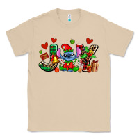 Mushroom joy with christmas elf stitch Classic Tee - AdoDesignShop