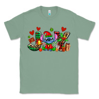 Sage joy with christmas elf stitch Classic Tee - AdoDesignShop