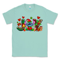 Seafoam joy with christmas elf stitch Classic Tee - AdoDesignShop