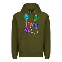 Army Green lollipops Premium Hoodie - AdoDesignShop