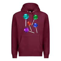 Burgundy lollipops Premium Hoodie - AdoDesignShop