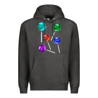Charcoal Heather lollipops Premium Hoodie - AdoDesignShop