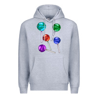 Heather Grey lollipops Premium Hoodie - AdoDesignShop