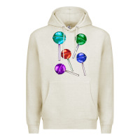 Oatmeal Heather lollipops Premium Hoodie - AdoDesignShop